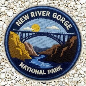 New River Gorge National Park Patch 3 Inch Embroidered Iron On